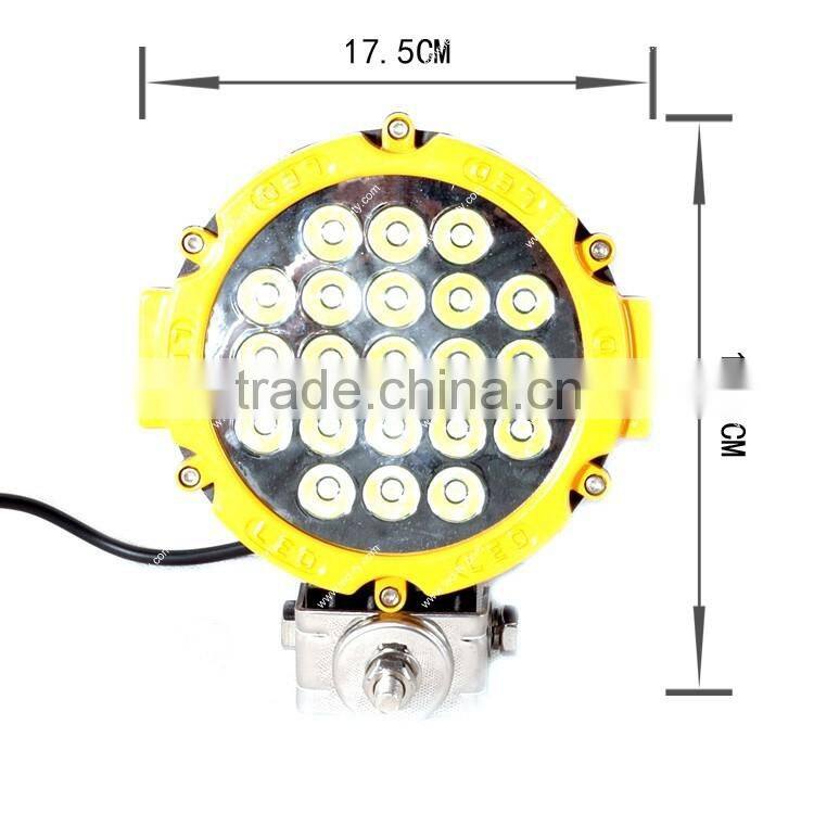 HOT SALE!Offroad led light , 63W LED Work Light,3W epistar led round lamp