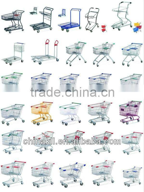European style supermarket shopping cart