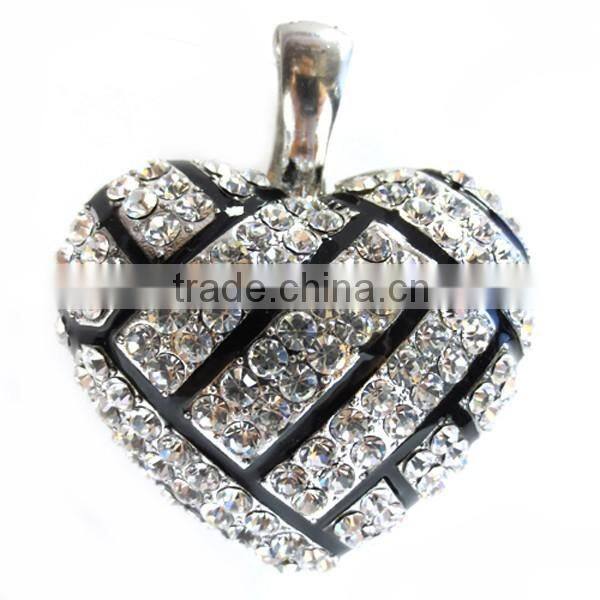 Fashion Blue Rhinestone Cheerleading Magaphone Magnetic Pendant Charm