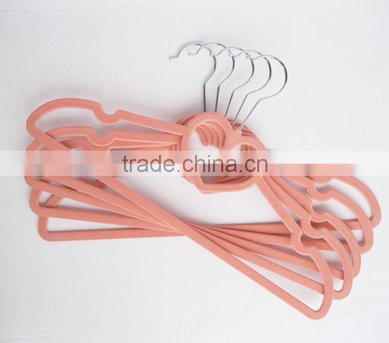 velvet kids hanger anti-slip children hangers 33CM length