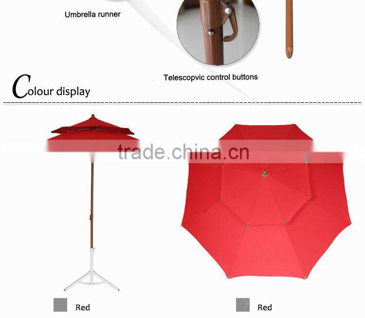 240CM*8K red color luxury chair umbrella