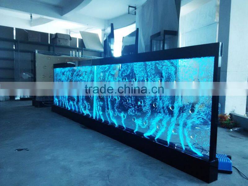 S shape led water bubble screen living room decoration