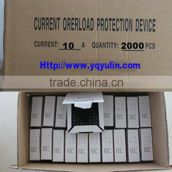 50pcs/lot red 10A Mini Size overload protector switch