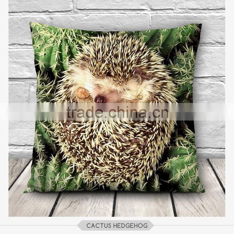 high quality fashion hedgehog design 3d digital print pillowcases fullprint decorative throw pillow covers seat cushion Cover