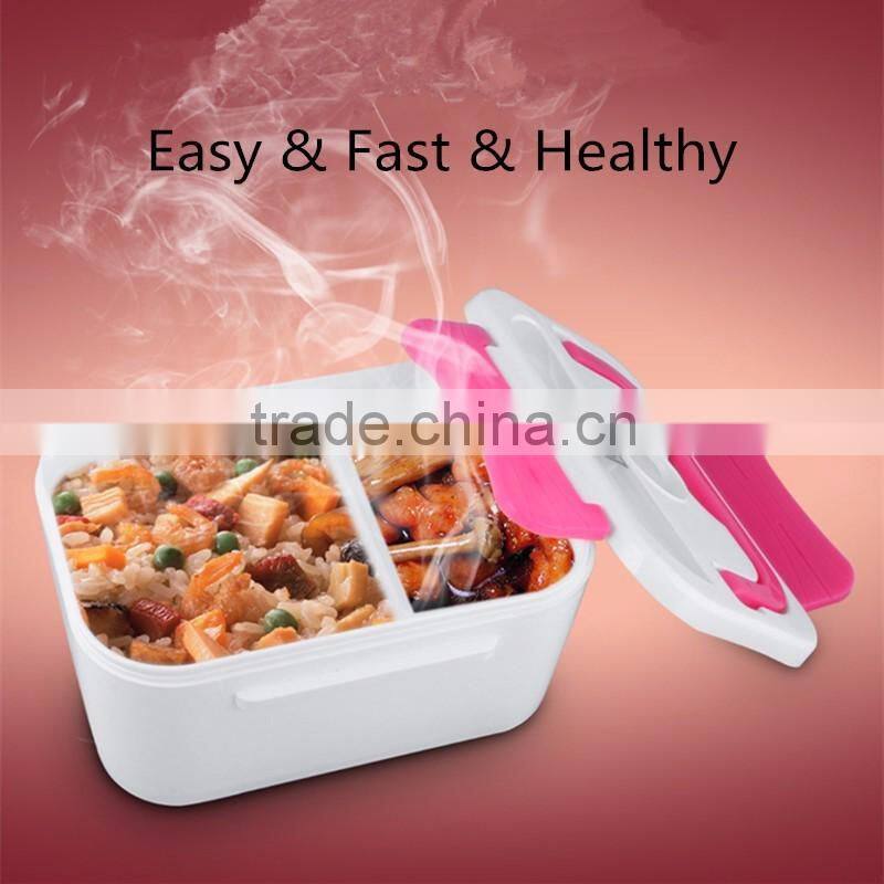 2016 students official whitecollar portable electric lunch box lunch warmer tin box