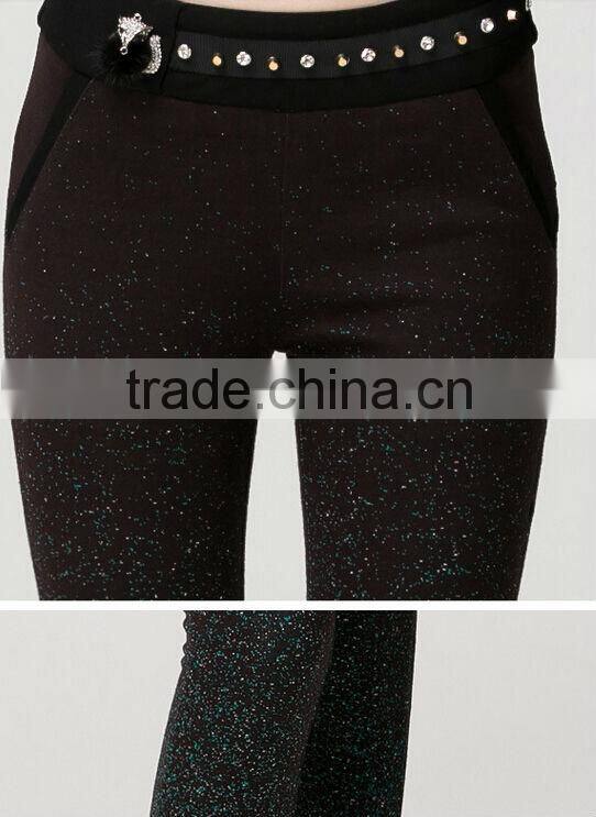 autumn new diamond nail ladies cooldry pencil casual pants