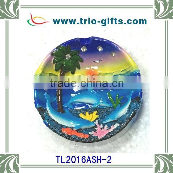 Souvenir polyresin beach ashtray