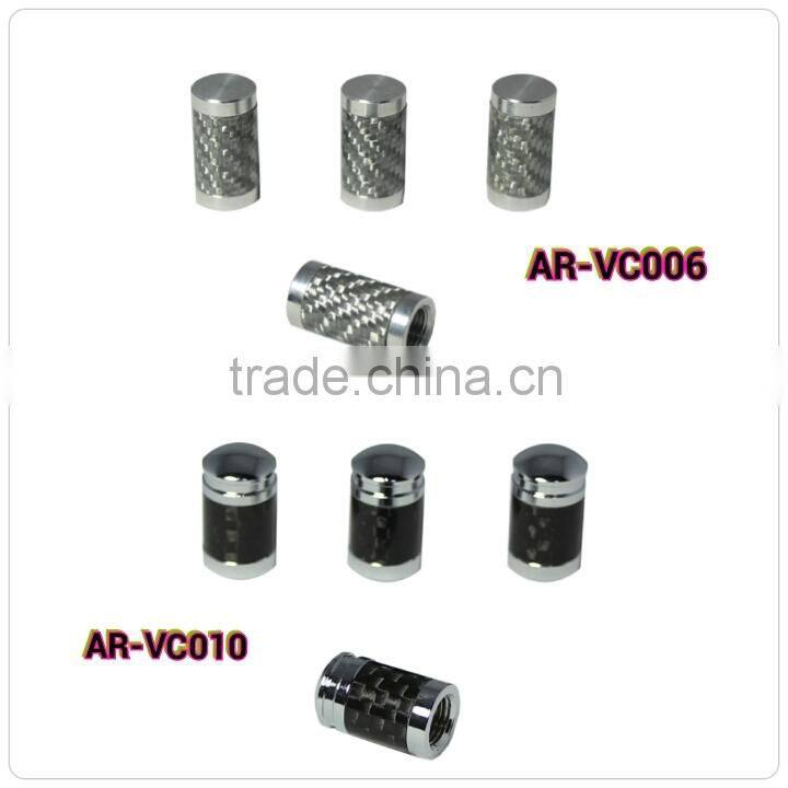 Hot Sale High Quality carbon fiber car tire air valve cap