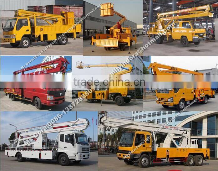 22-24m dongfeng hydraulic aerial cage platform work truck