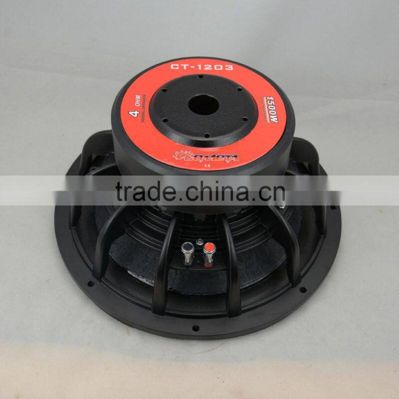 Cometa CT-1203 12 inch 1500W Car subwoofer/ pro audio subwoofer/car speaker