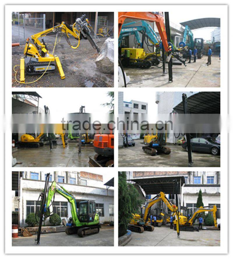 Excavator Drill Attachment Drill Rig