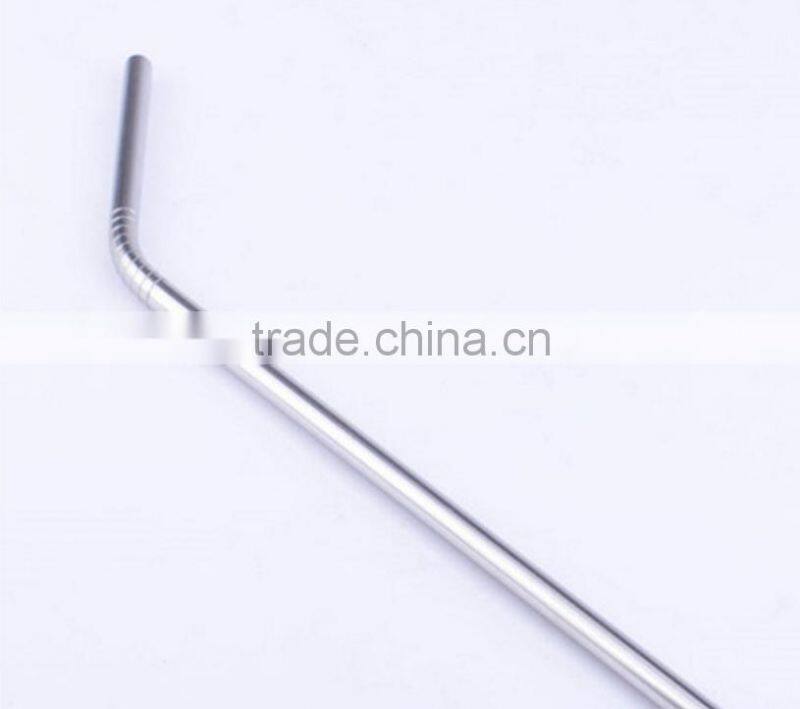 Hot Sale Bulk Pirce Metal Straws Stainless Steel Bent Straw
