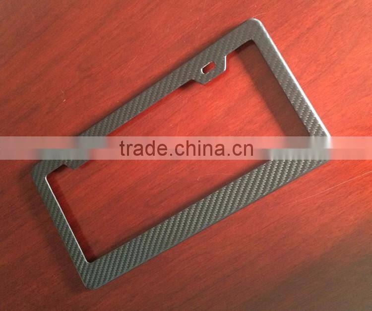 Free shipping! Top quality 100% full carbon fiber license frame , modern carbon fiber license plate frame