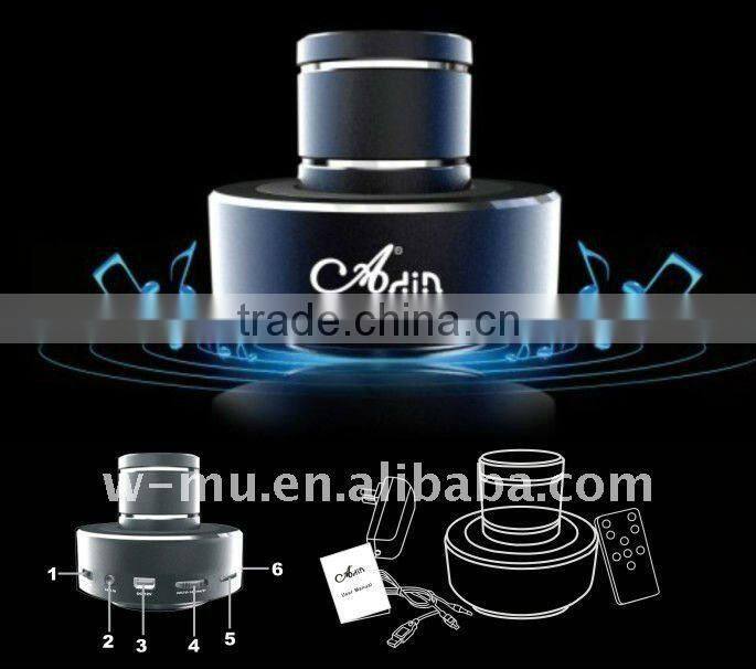2013 New Products Adin 26w vibrating mini speaker with bluetooh function and rechargeable battery