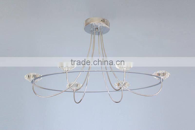 modern round LED sourcing chandelier&pendant made of glass +metal from china