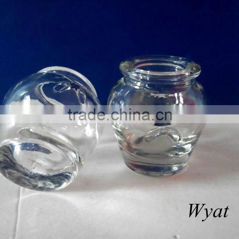 small 40ml glass candle holder small glass storage jars
