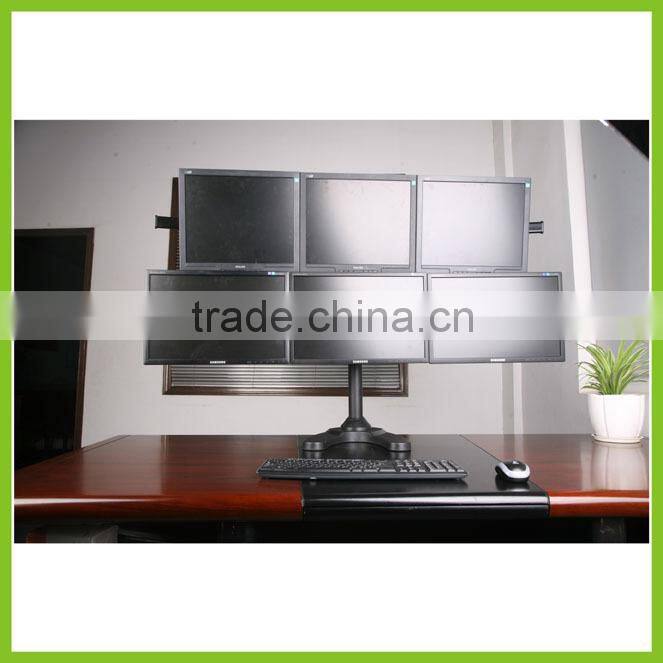 CURVE-H-STAND Desktop LCD Mount for Six Monitors