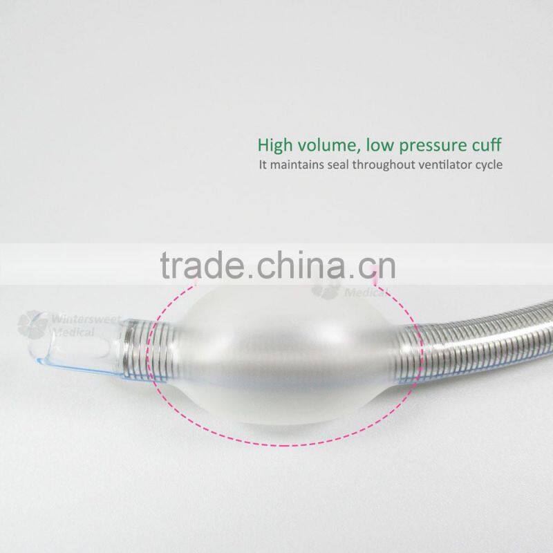 CE standard cuffed reinforced disposable endotracheal tube