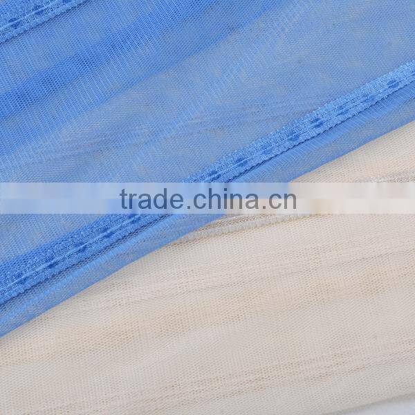 China lace net bottom needle line embroidery fabric design for girl dress