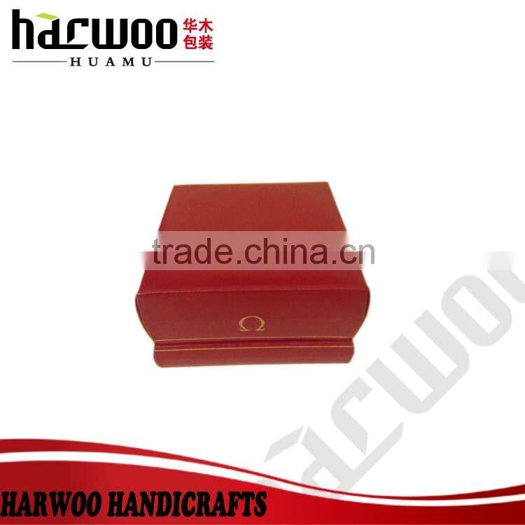 famous brand red leather watch box,new design single watch box,custom watch packaging box