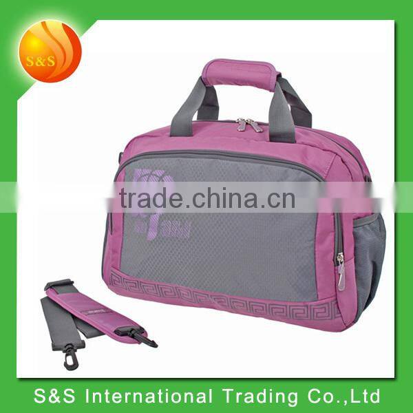 2015 New arrival nice quality outdoor sport travel duffel bag for lady