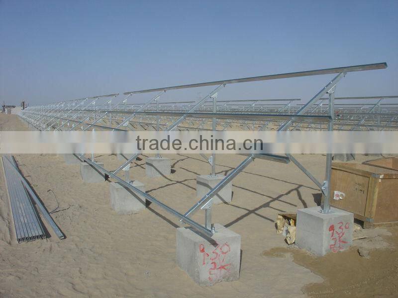pvsolver ground mounted solar rack system
