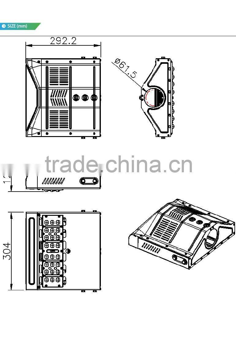 Modular Design, 100-140lm/W, Meanwell Driver, Lens Kit for Different Beam Angle, CE Rohs Approved 40W LED Street Light