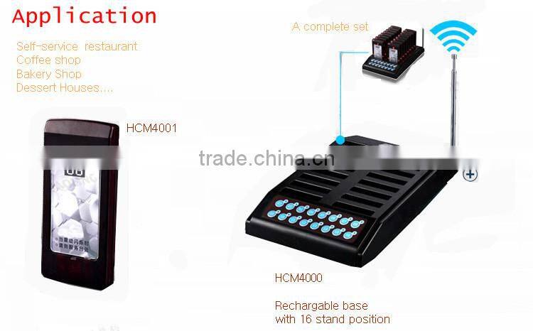 service equipment queuing ordering system restaurant wireless pager
