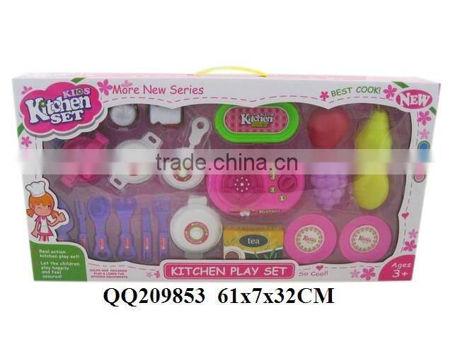 Funny plastic kitchen play toy set ,cooker play set for boys & girls