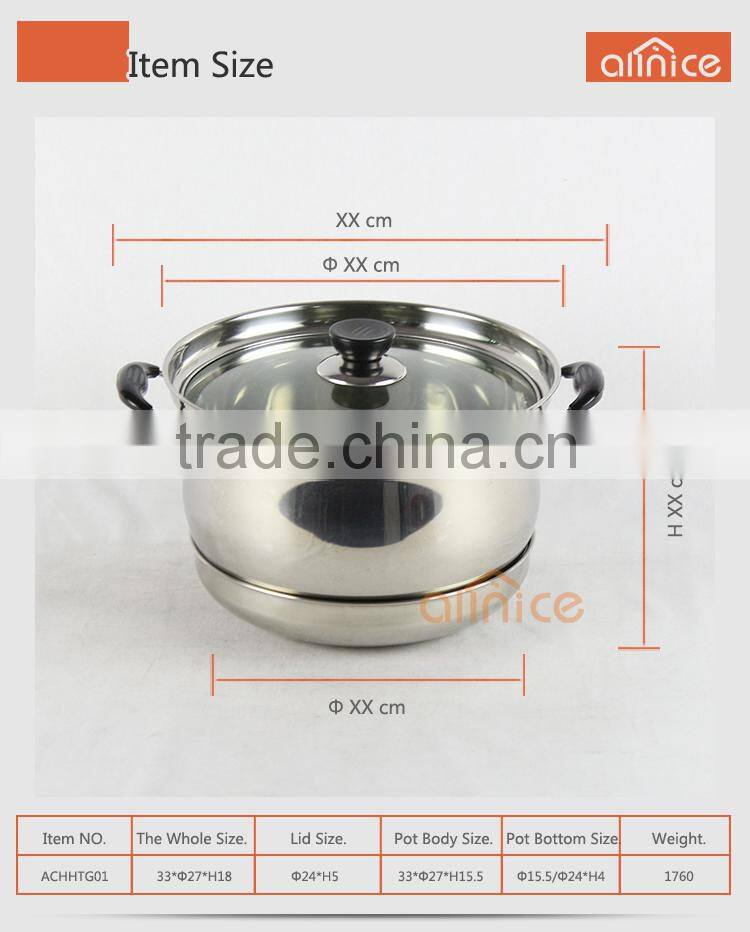 Allnice- No fire re-cooking pot cookware stainless steel thermo cooker