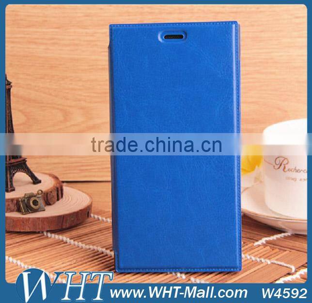 Crazy Horse Ultrathin Flip PU Leather Stand Case Cover For Xiaomi Mi3 With Credt Card Slots