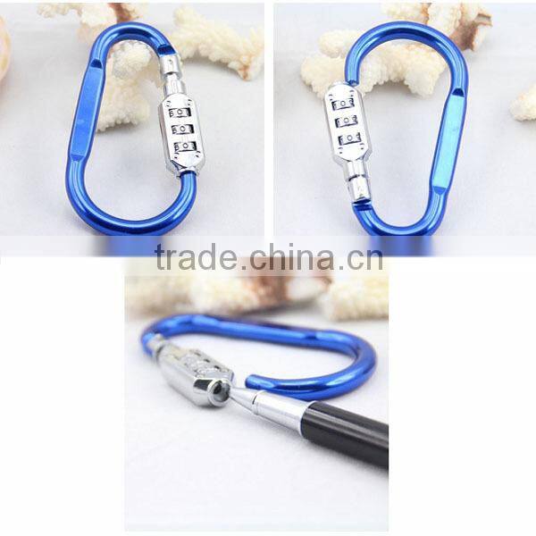 High Security 3 digits Colorful hook combination lock