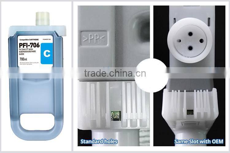Premium imagePROGRAF iPF8400 Cartridges PFI-706 Ink Pigment 700ML Plug and Play