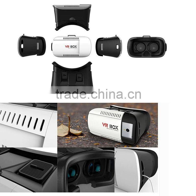2016 New Arrive 3D VR Box Virtual Reality Glasses Cardboard Movie Game for Samsung IOS iPhone