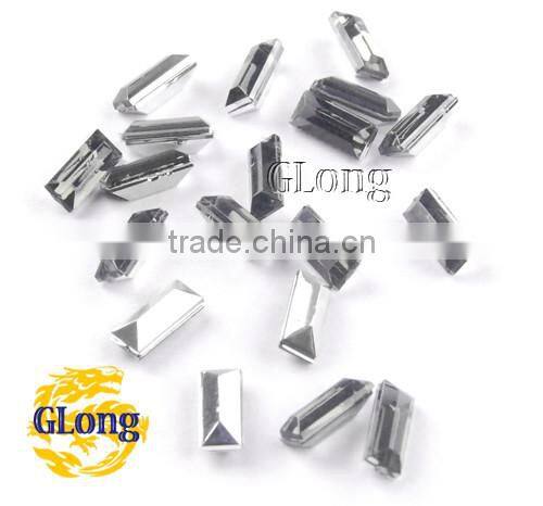 3*7mm Acrylic Point Back Rectangular Mix Color Bling Rhinestone&Crystal For Stylish Bags Garment Shoes #GY014-7P(Mix-s)