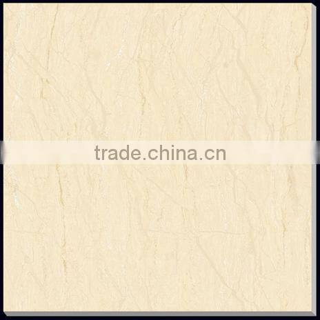 Beige color polished porcelain tile with high qulity 60x60 80x80