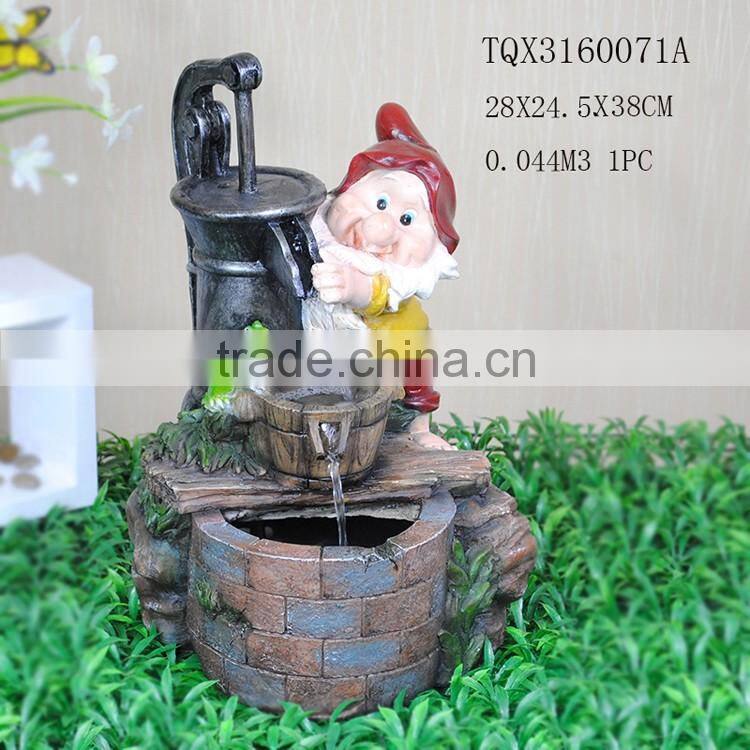 Handmade Polyresin Pet Drinking Water Fountains for Sale