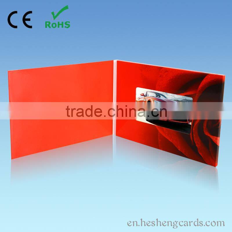 Factory supply ideal flower wedding invitation card