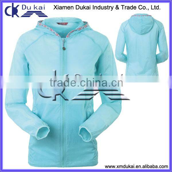 Women's wind jacket, ladies wind jacket, women's track jacket