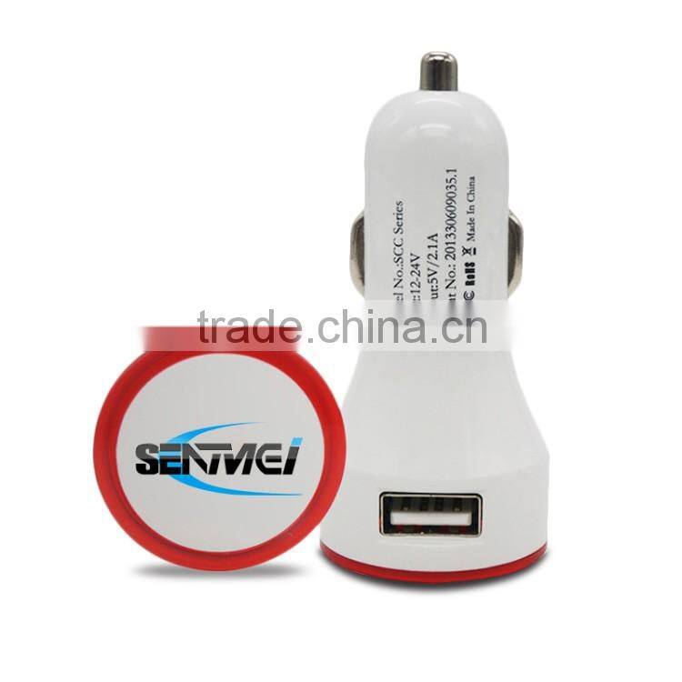 wholesale 5V2.1A dual usb car charger for all smart phone