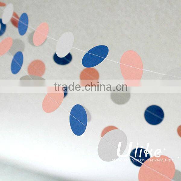 christmas garland with balls Party Round Ball Garland christmas foil garlands