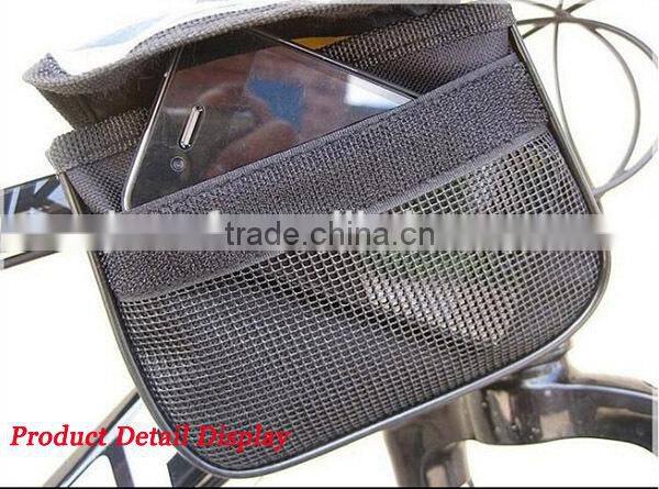 Mountain bike necessary accessories waterproof durable bicycle bag with phone holder