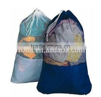 YIWU RODA 100% Polyester cord durable color logo foldable washing bag