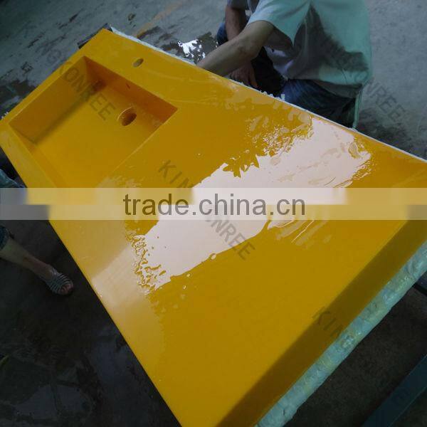 oval solid surface undermount bathroom vanity bar sink