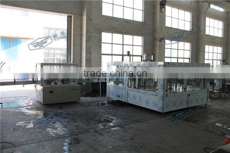 DCGF40-40-12 PLC control PET bottled carbonated beverage filling machine with ring cylinder
