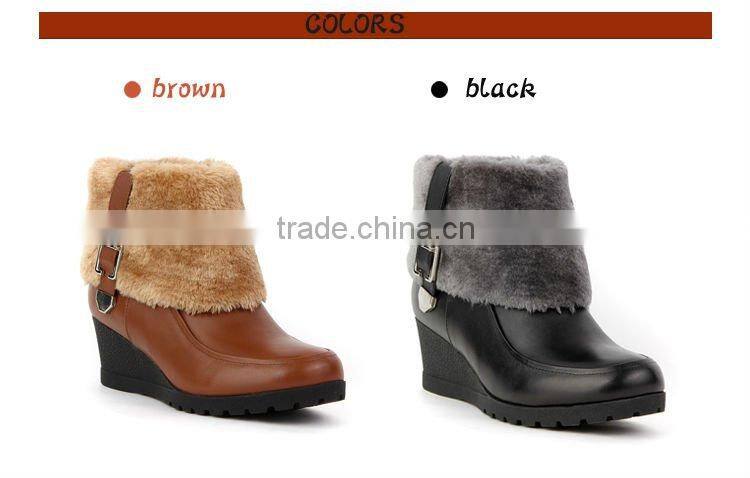 rabbit hair lady shoe boot