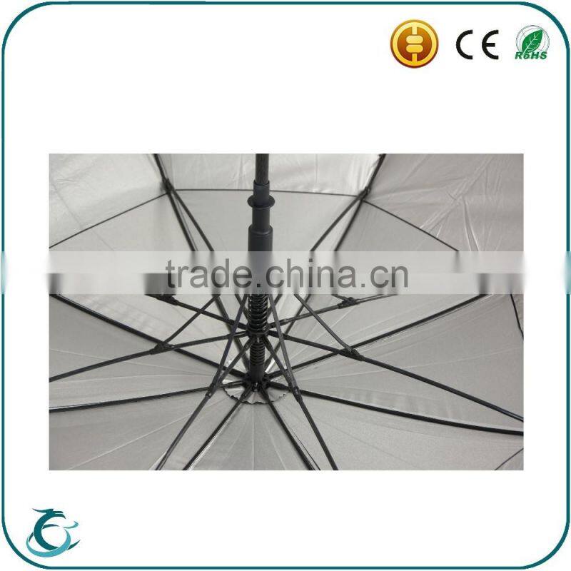 double layer with uv coated windproof style big size parasol golf umbrella