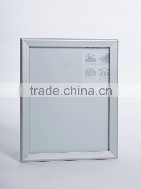 Durable aluminum anodized snap frame clip frame for display