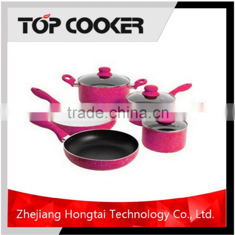 Aluminum non-stick kiktchenaware wholesale cookware set