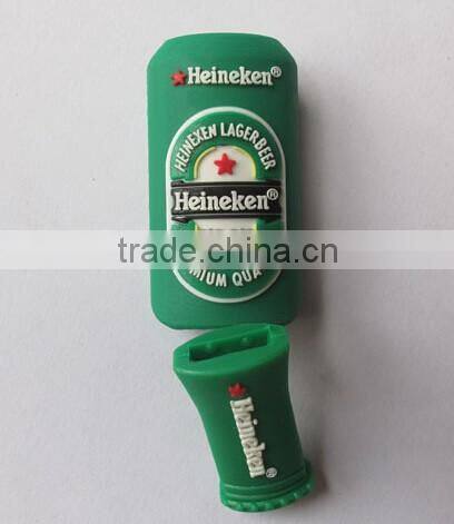 mold design PVC Plastic USB flash drive red green white blue yellow black as gift